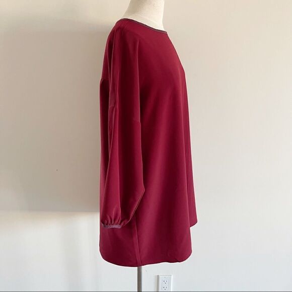 Hatch Maroon Maternity Blouse Top Small - Picture 6 of 9